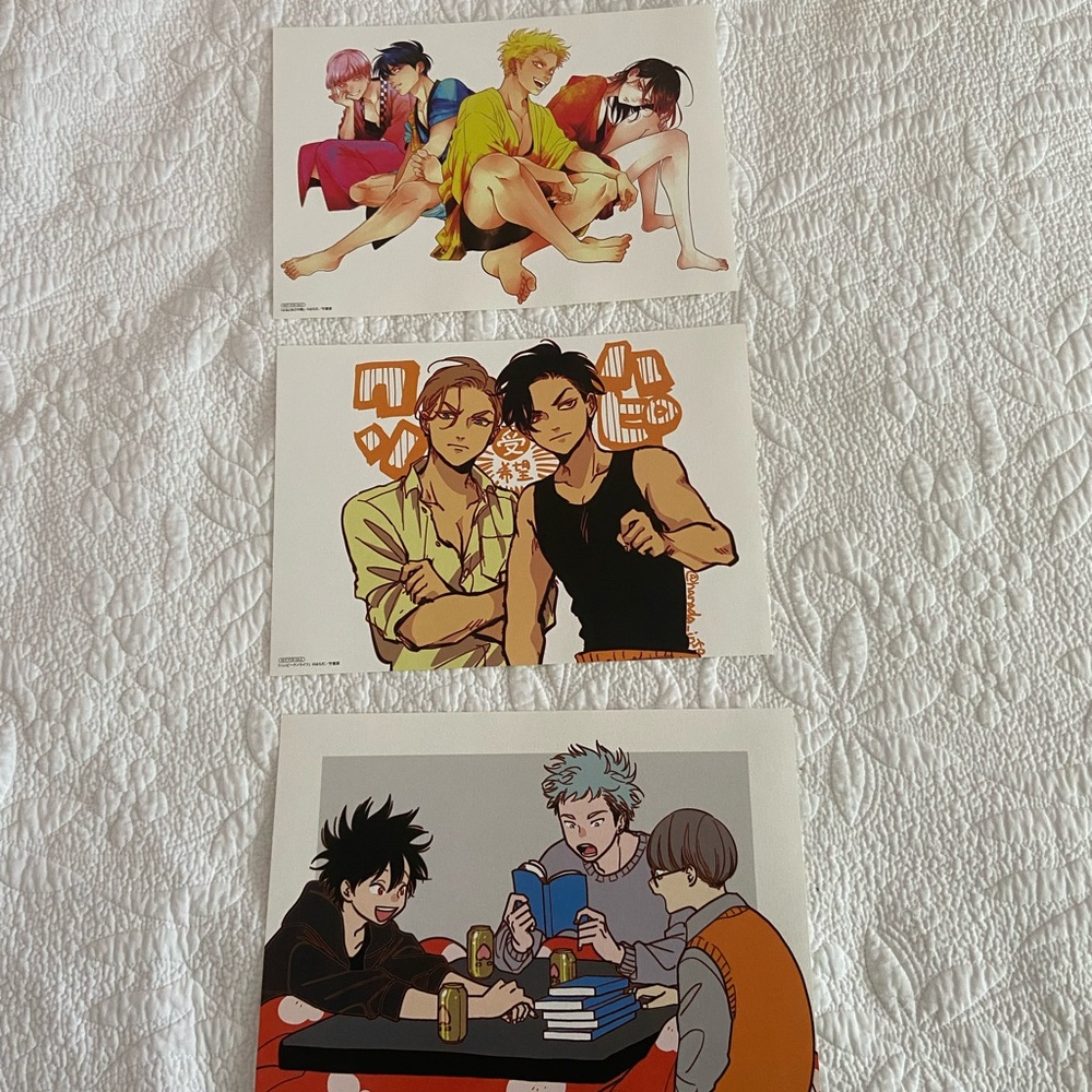 Happy crappy life, the song of yoru & Asa, Yatamomo manga posters.